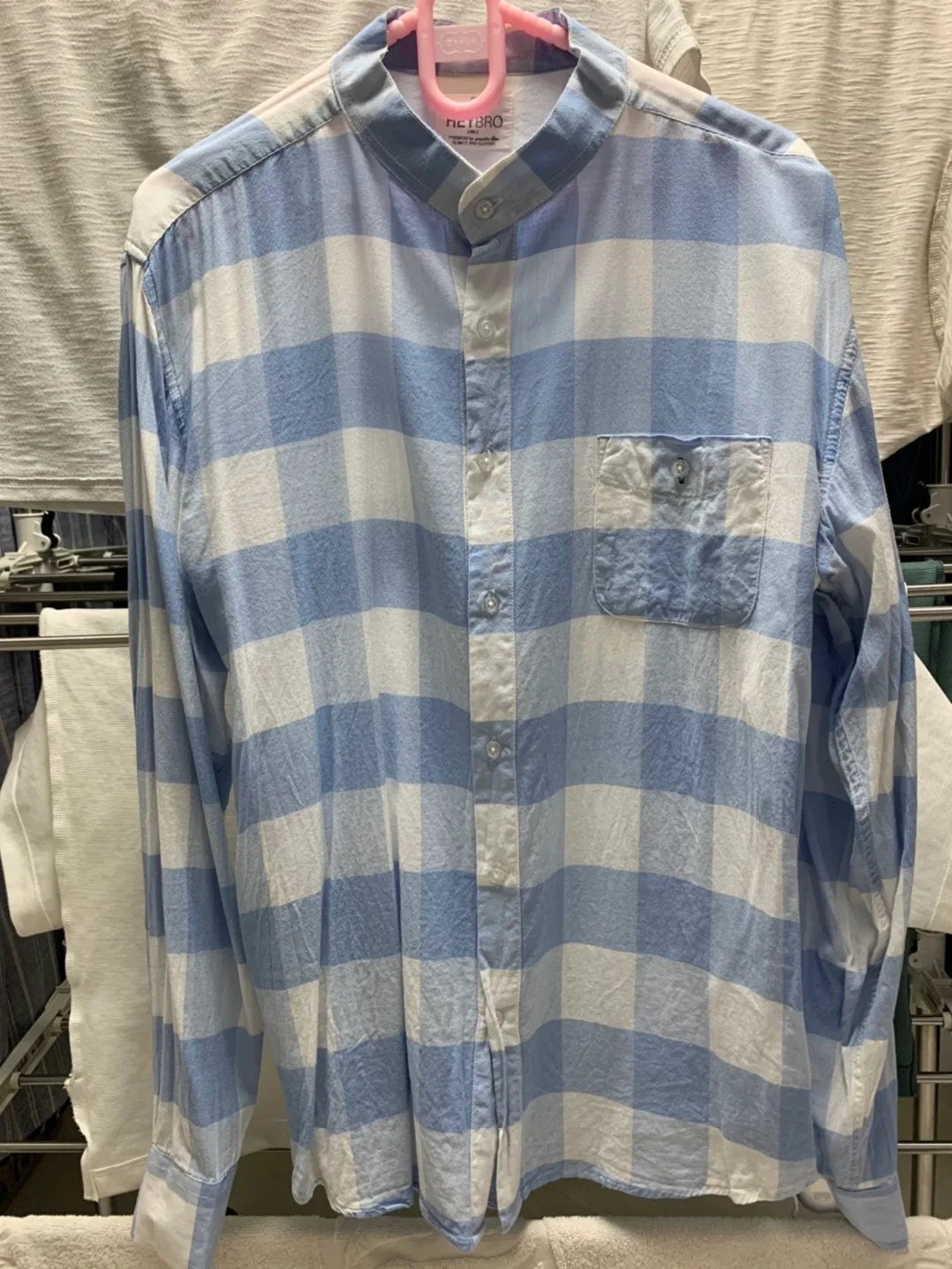 헤이브로 린넨 헨리넥 셔츠_xl