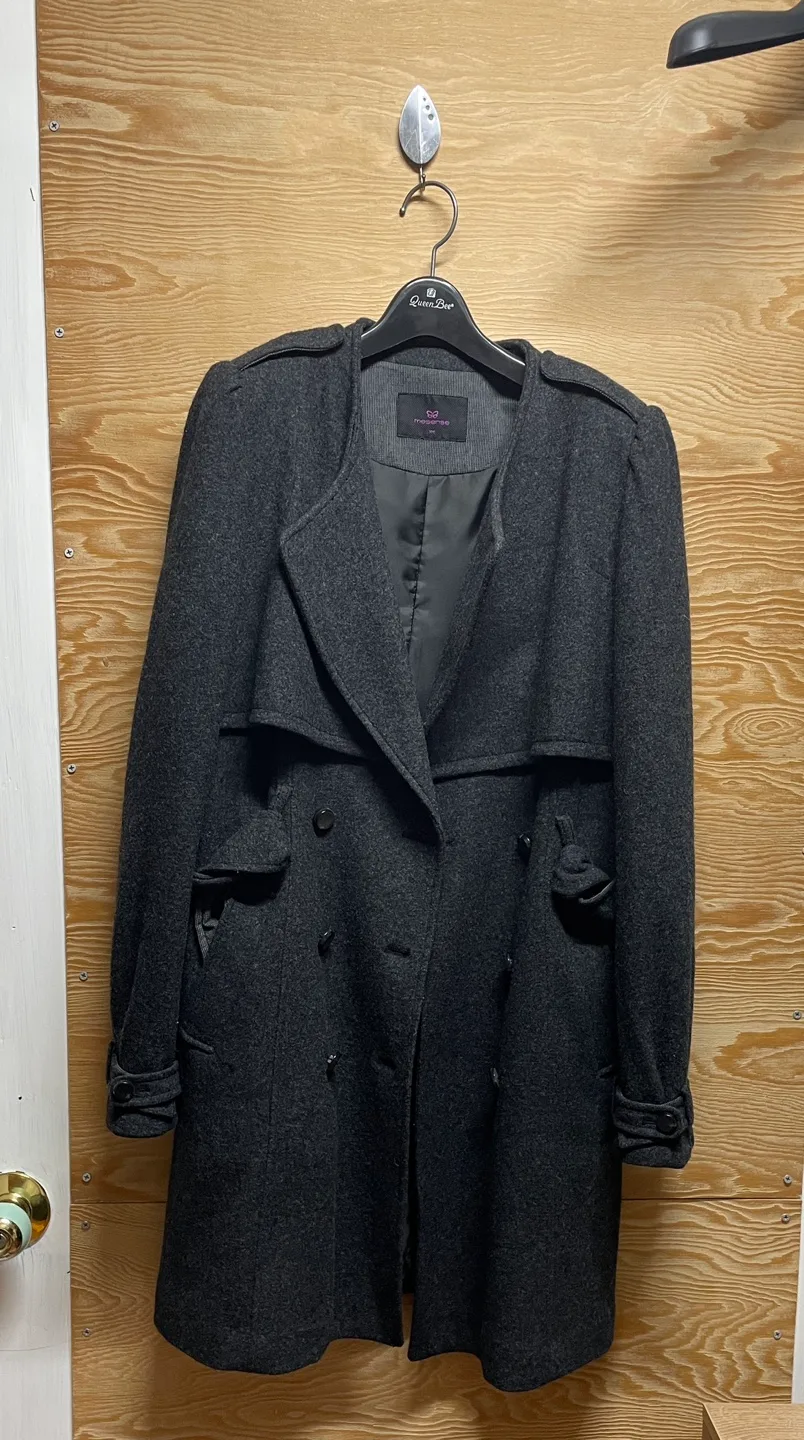 미센스 모80% 다크그레이 코트 66