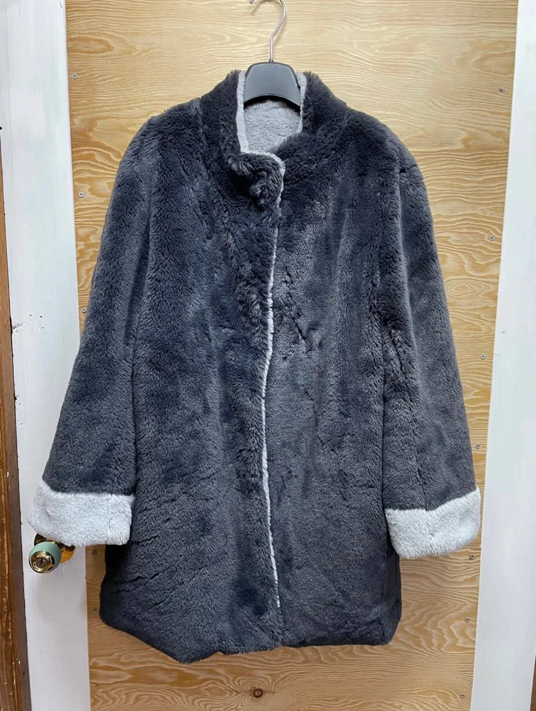 여성 보들보들 퍼코트 66~77