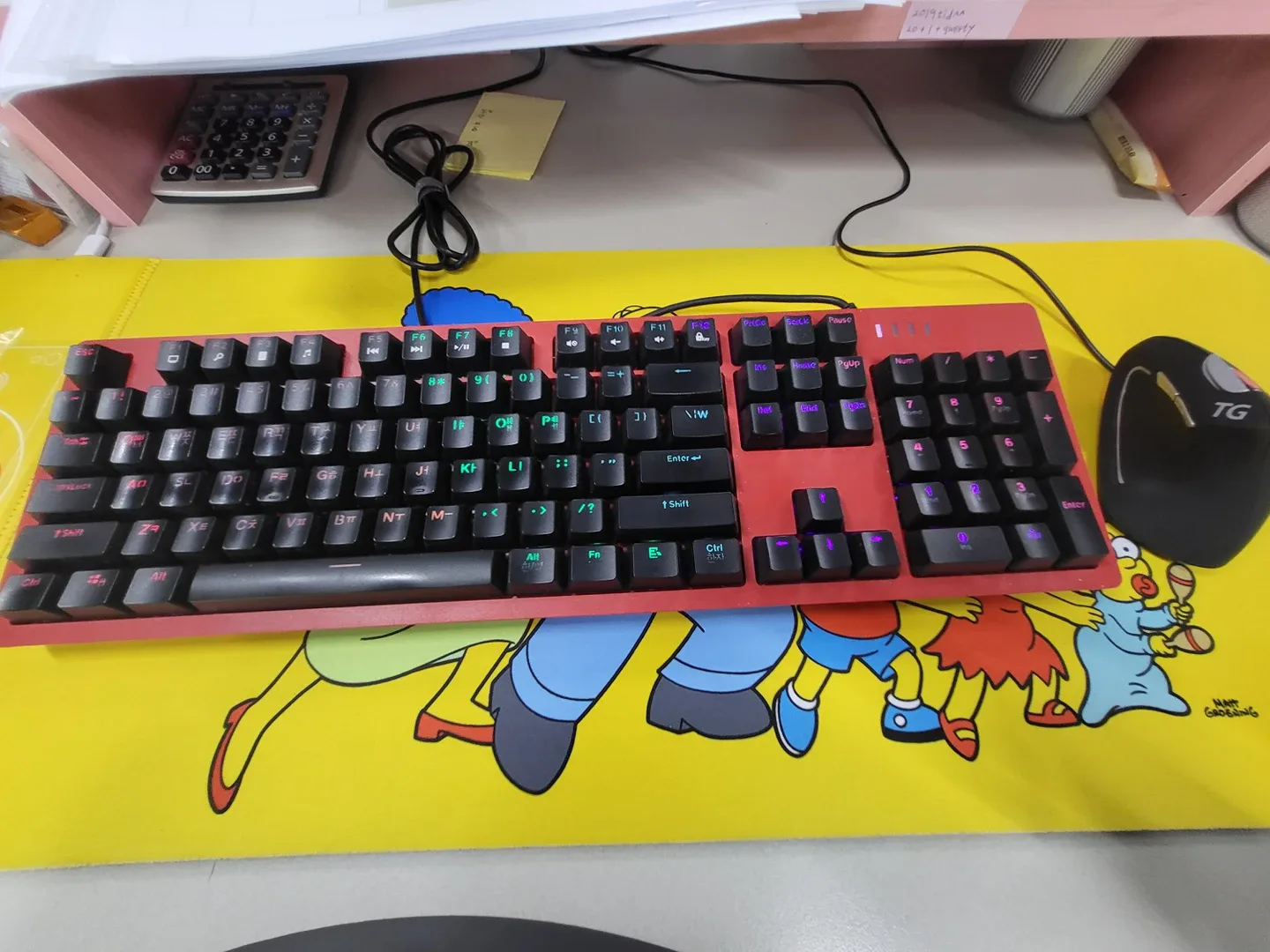 (중고)앱코 축척 키보드, tg마우스 판매