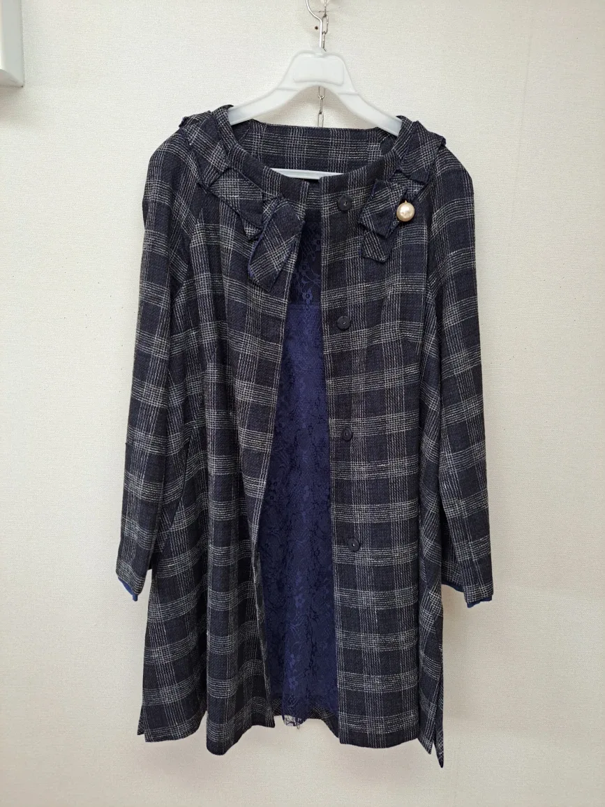 린넨  진주 소매 롱자켓 55  66