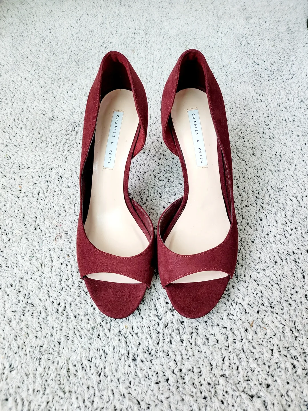 여성 오픈토구두 하이힐 여름 신발 찰스앤키스 8cm  235 (실내실착1번