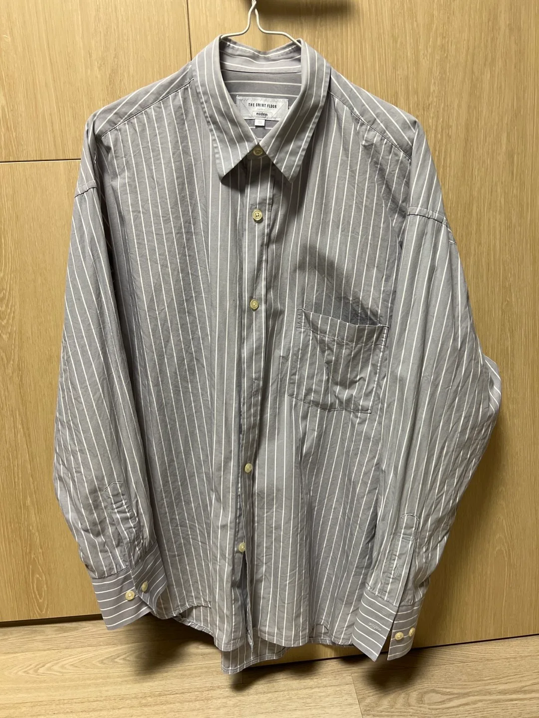 중고) 퍼스트플로어 스프라이트 셔츠 / 세미오버핏 / 100