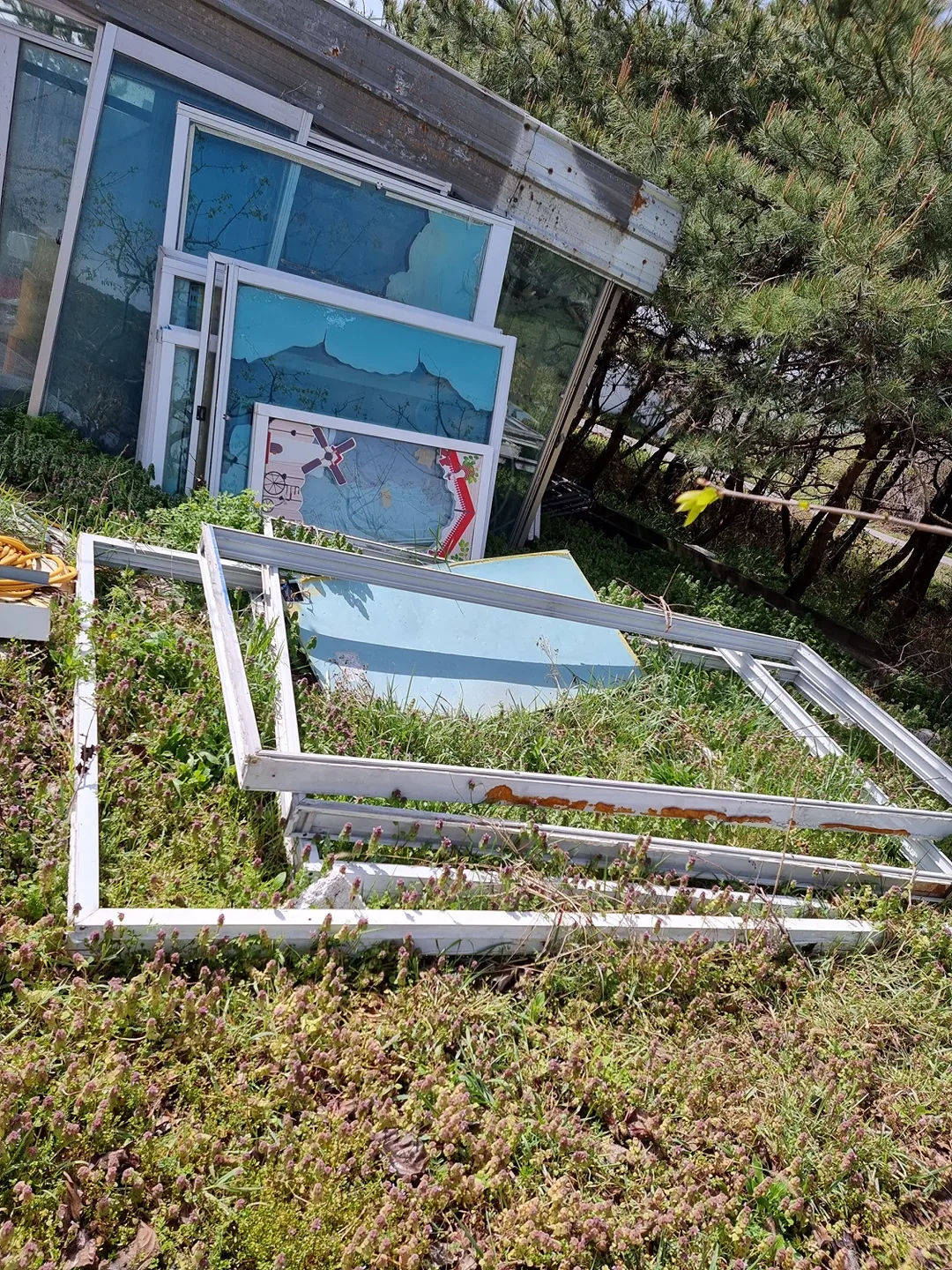 알루미늄창호3틀 창문 페어유리 방충망포함