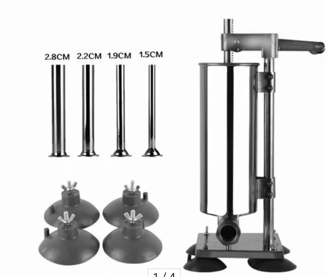 수동 소세지 기계 수제 소시지 만들기 압축기 충진기 4리터