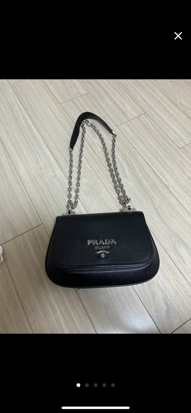 프라다 사피아노 체인 숄더백
