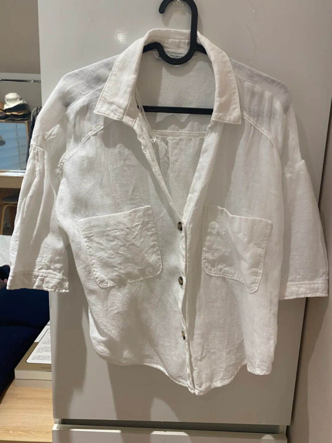 자라 린넨 셔츠 M