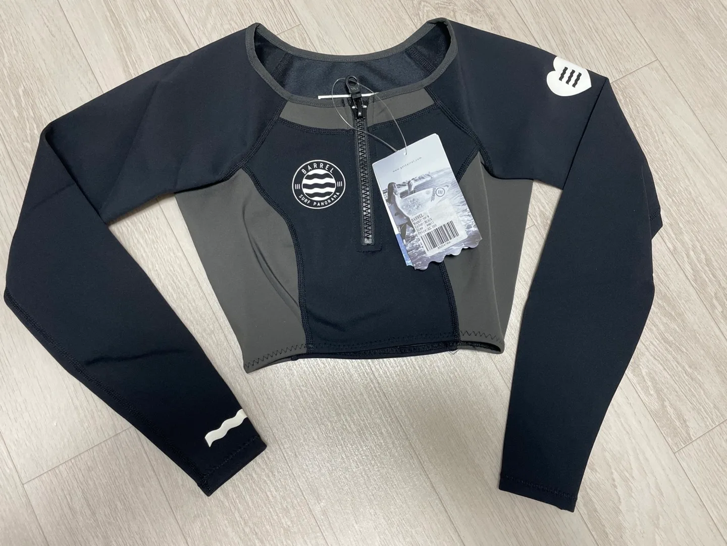 배럴 네오프랜 크롭 래시가드