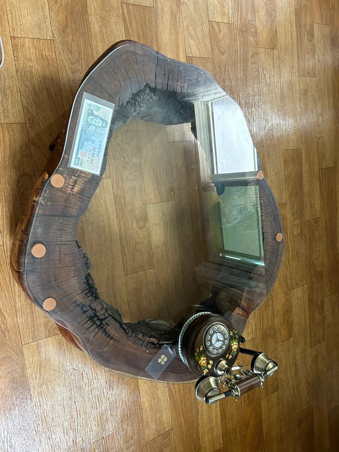 괴목테이블(유리포함)