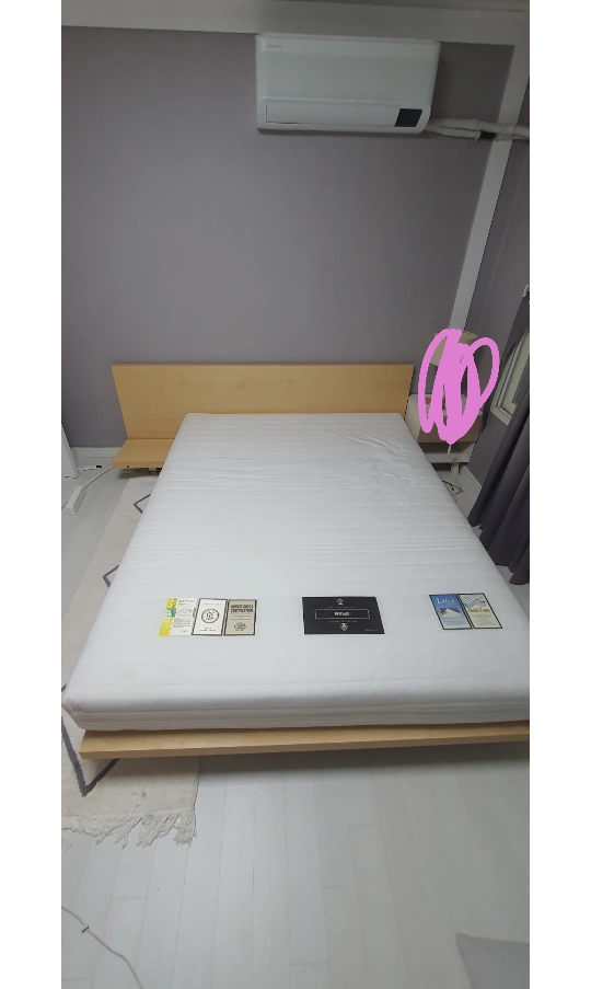 벤스침대 퀸사이즈 원목프레임+매트리스 | 당근 중고거래 벤스침대 퀸사이즈 원목프레임+매트리스 | 당근 중고거래
