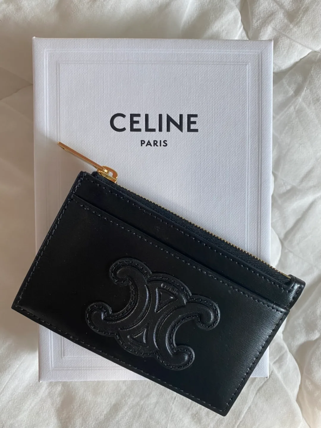 Celine 램스킨 카드지갑