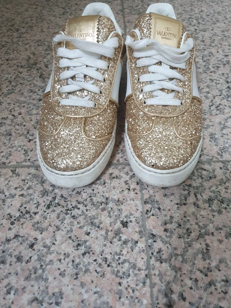 발렌티노 글리터 신발