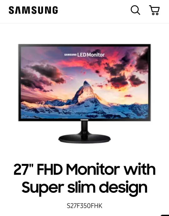 (오늘 가져가시면 무료) 삼성 27인치 풀HD 모니터 중고판매