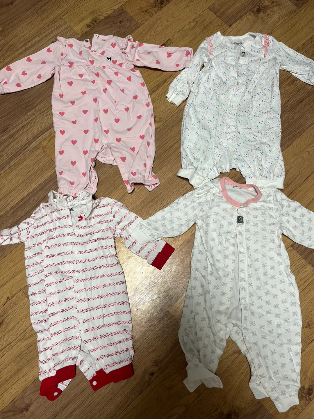 아기 내복 우주복 70-80/ 7벌+2벌