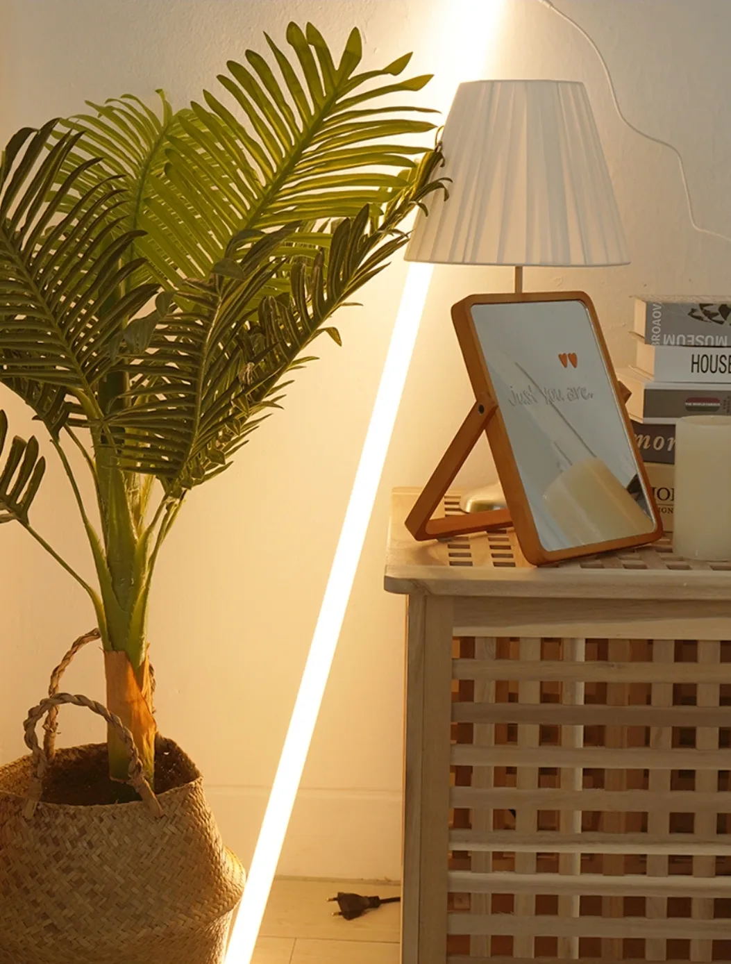 LED 네온싸인 무드등 바형태 120cm 웜화이트, 간접등