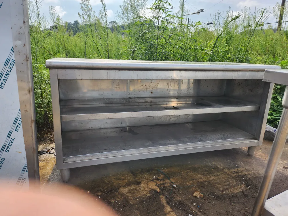 스텐레스2단진열대