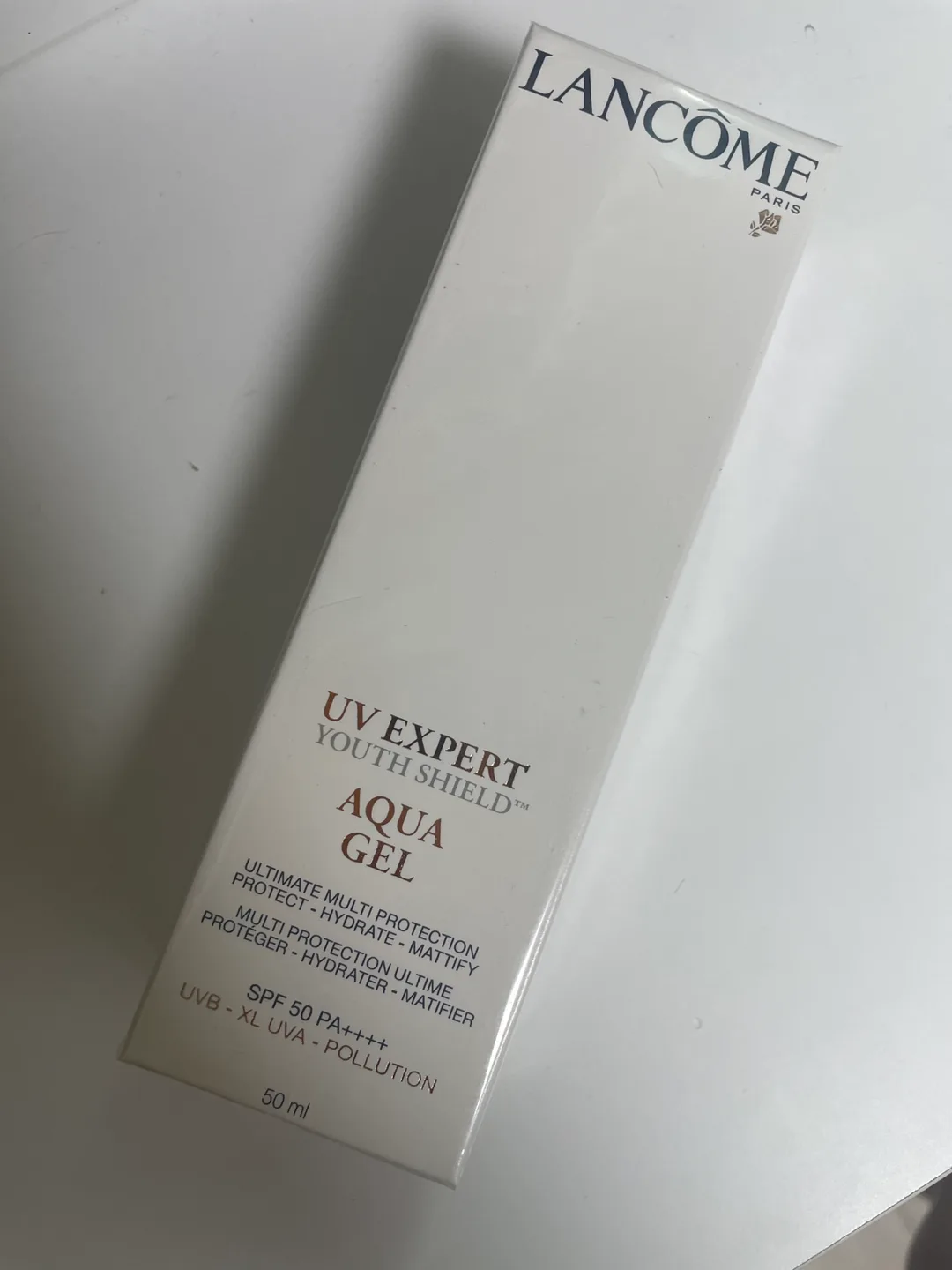 랑콤 유브이 엑스퍼트 유스 쉴드 아쿠아젤 선크림