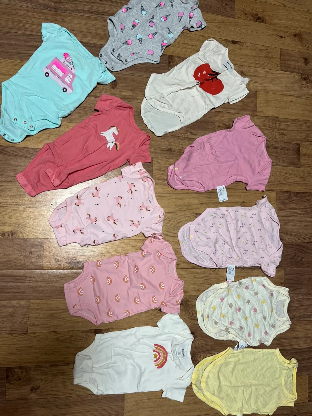 아기 바디수트 여름옷 70, 9m/ 10벌+3벌