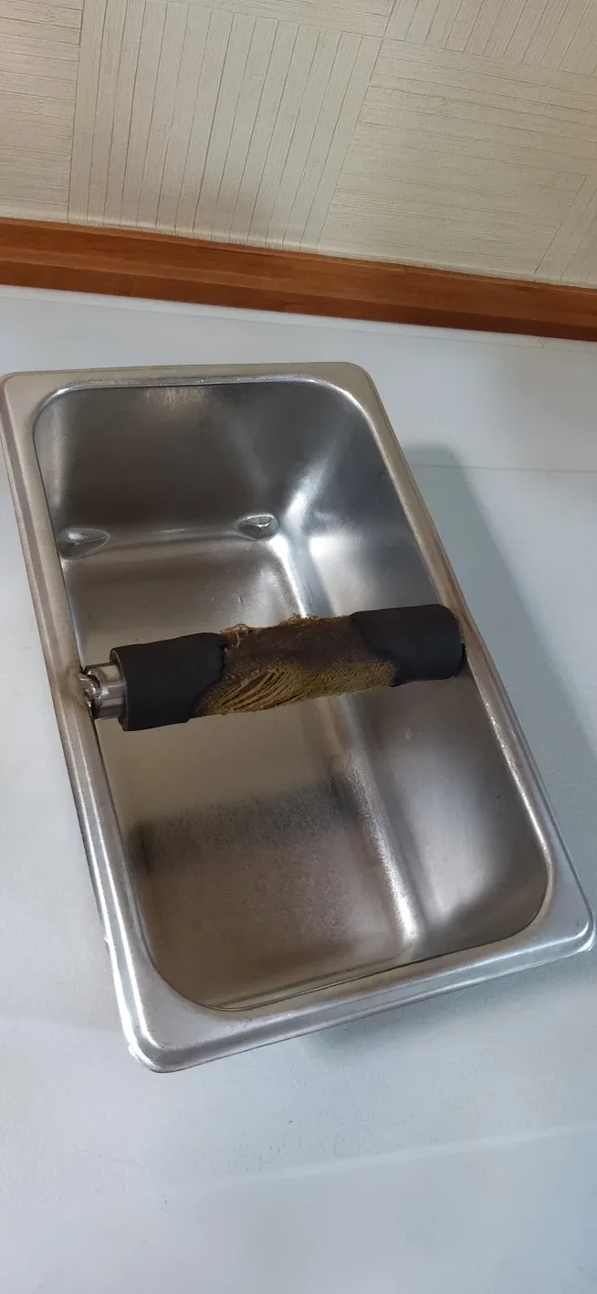 🌈중고)커피찌꺼기통 스텐 넉박스 원두찌꺼기통 카페용품 바용품