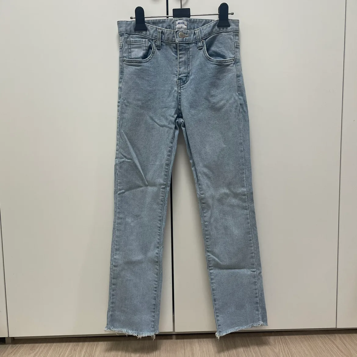 가격인하) 롤업 연청 데님 바지