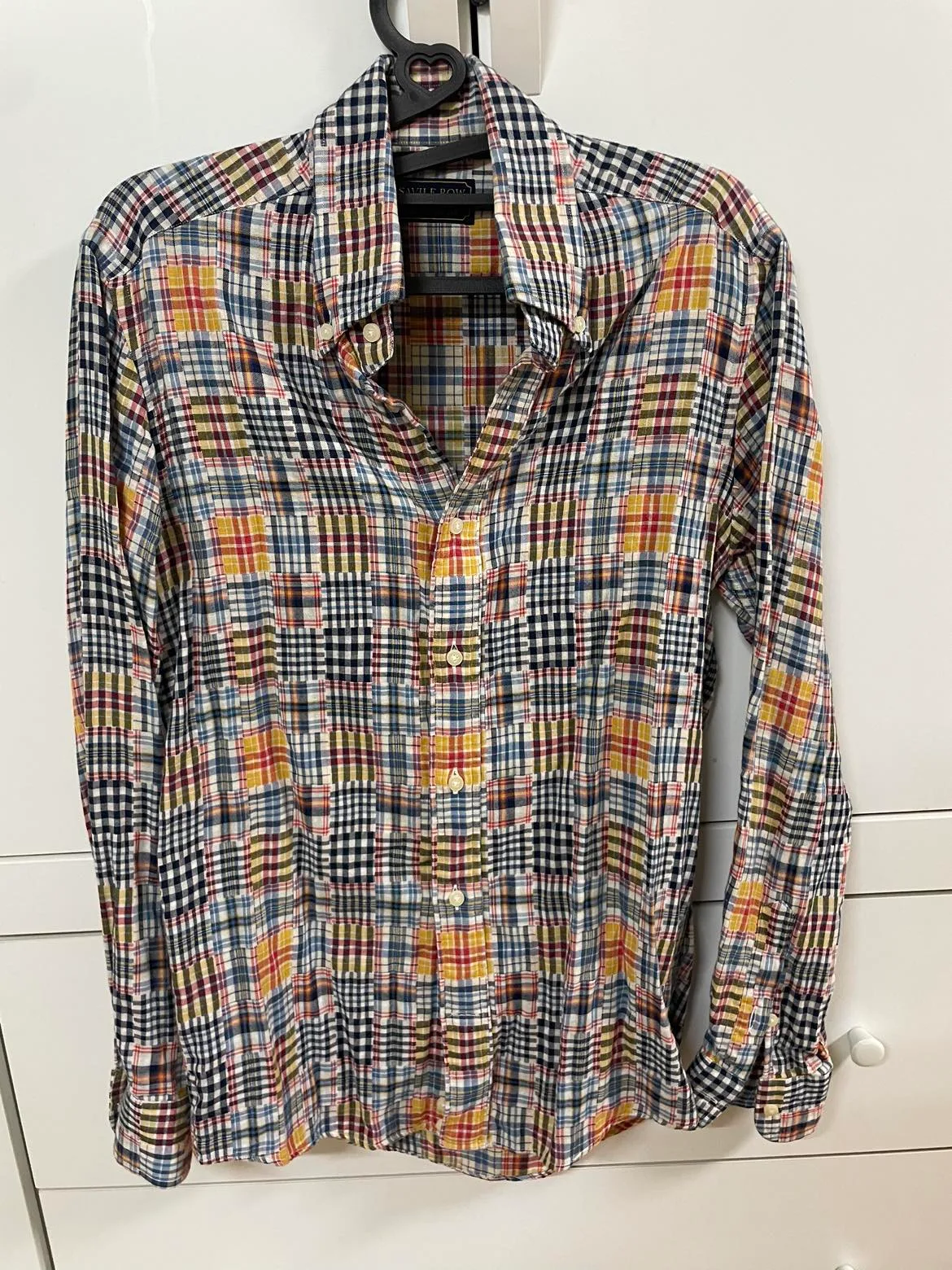 린넨 패치워크 셔츠 팝니다