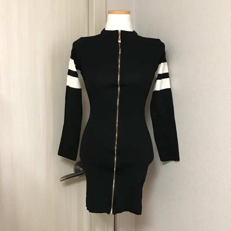 [중고] 슬림 집업 원피스