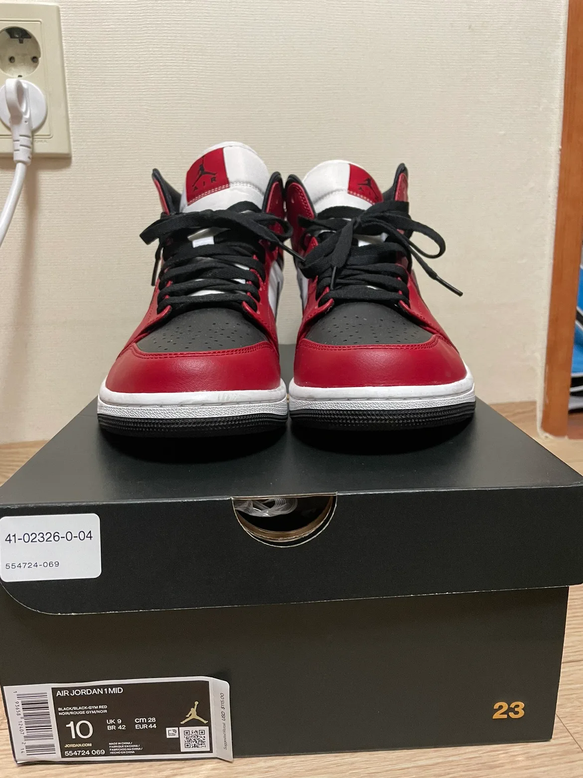 (중고)(280) 조던1 미드 시카고 블랙토