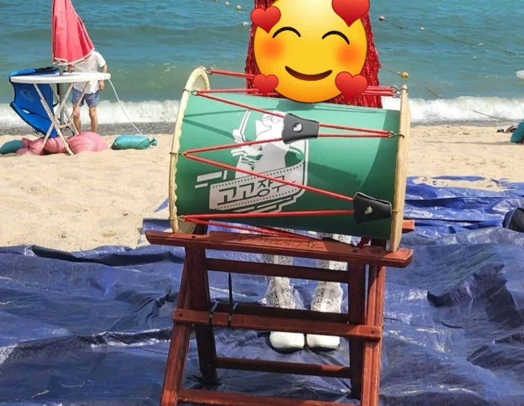 아랑고고  장구랑  장구받침대 2개   중고