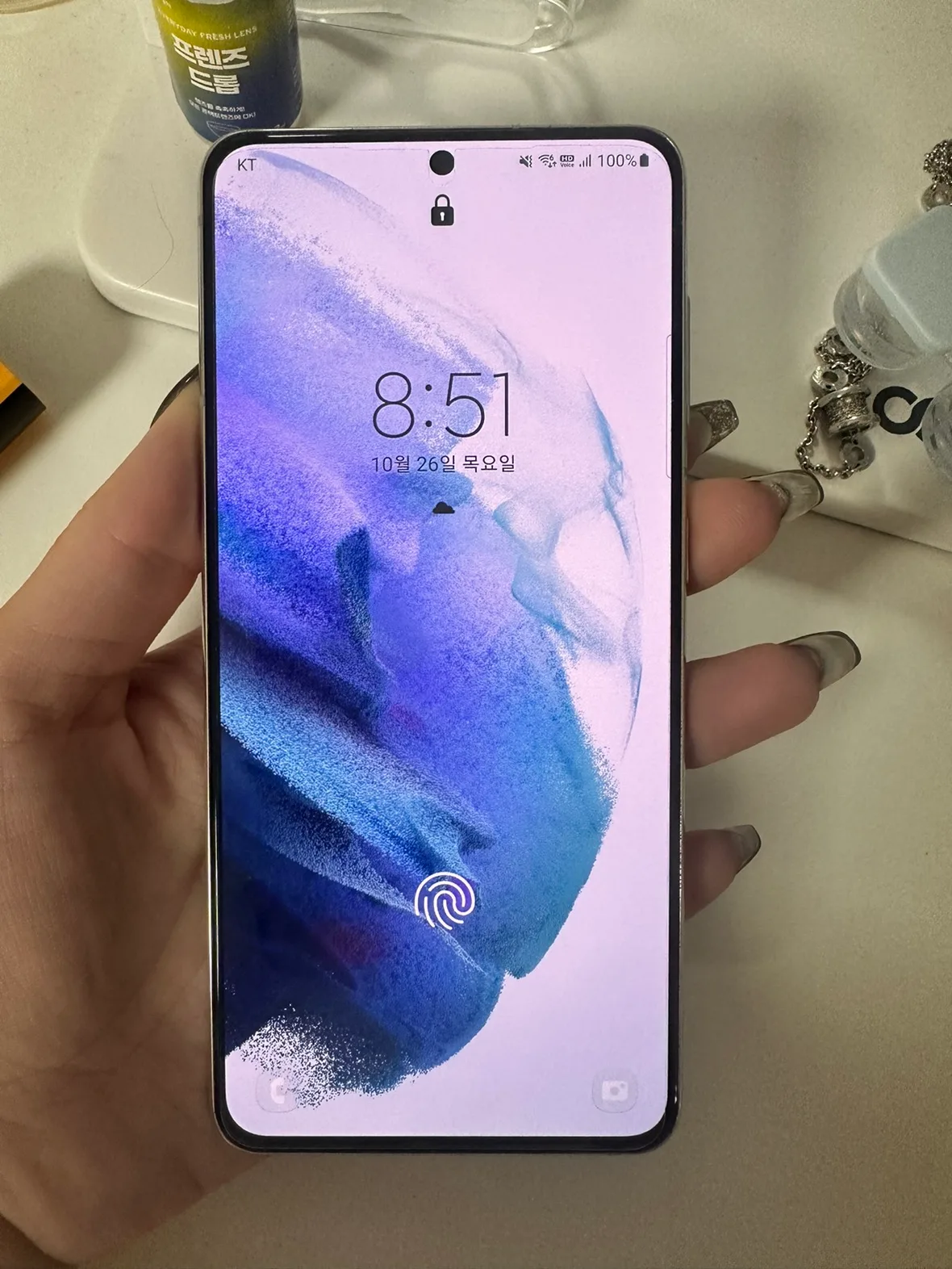 급처⭐️s21 화이트 상태좋은 중고폰 팝니다