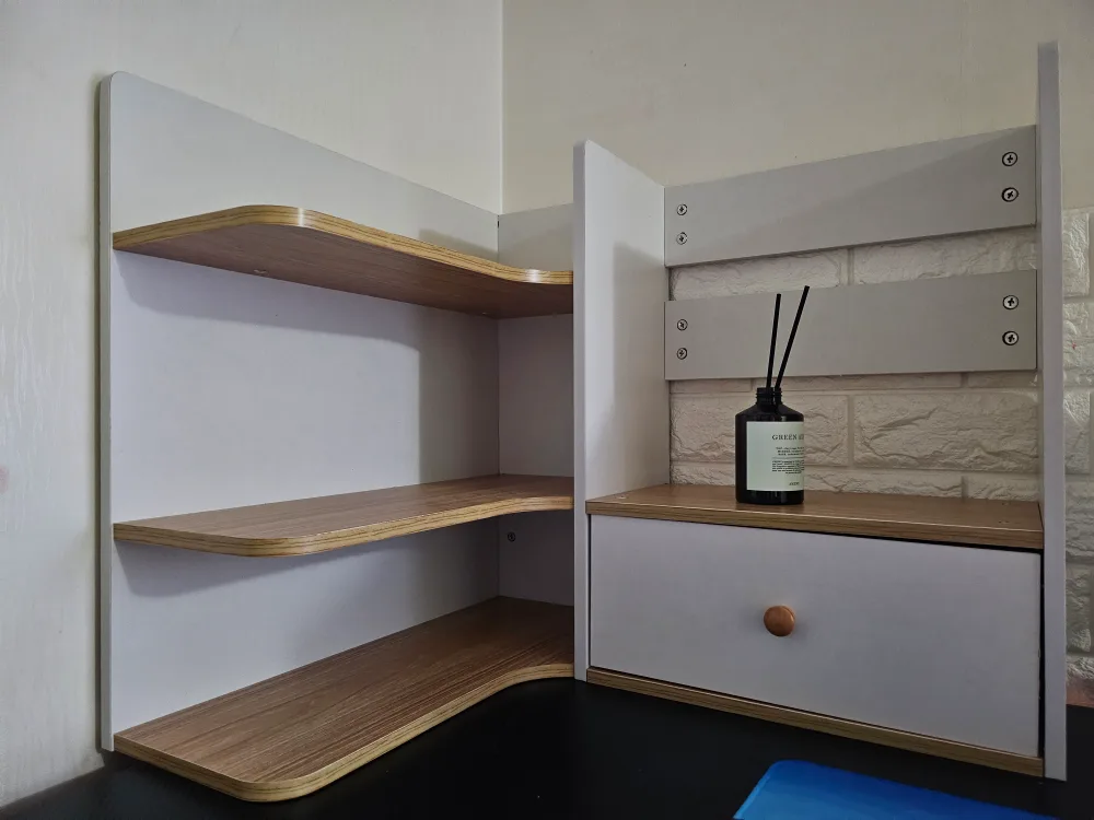 책상 코너 선반