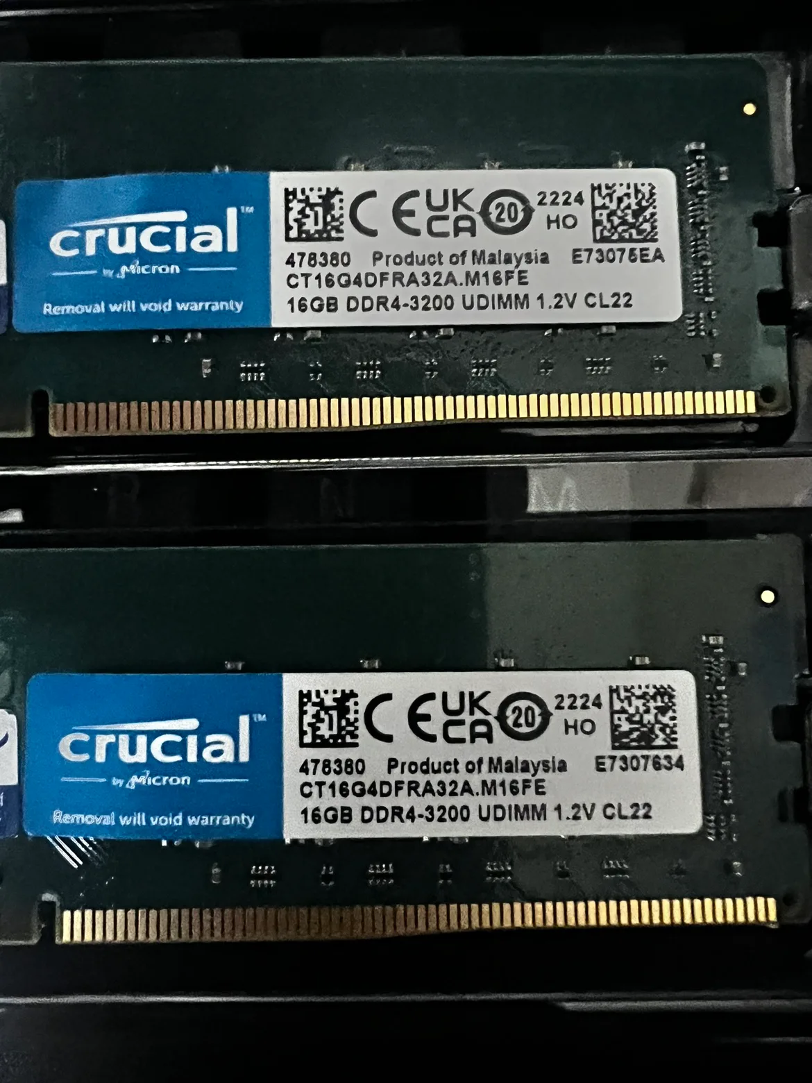 중고 램 32GB 판매합니다.