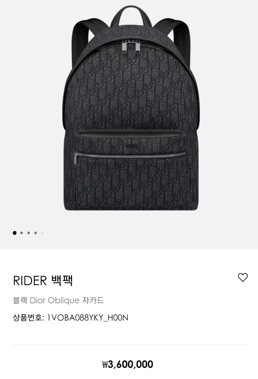 풀구성 S급 디올 남자 백팩 판매합니다