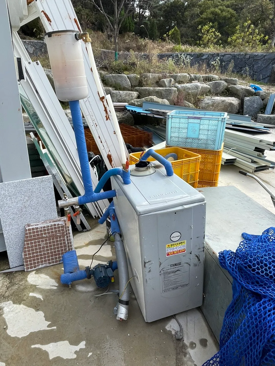 중고) 귀뚜라미 기름 보일러