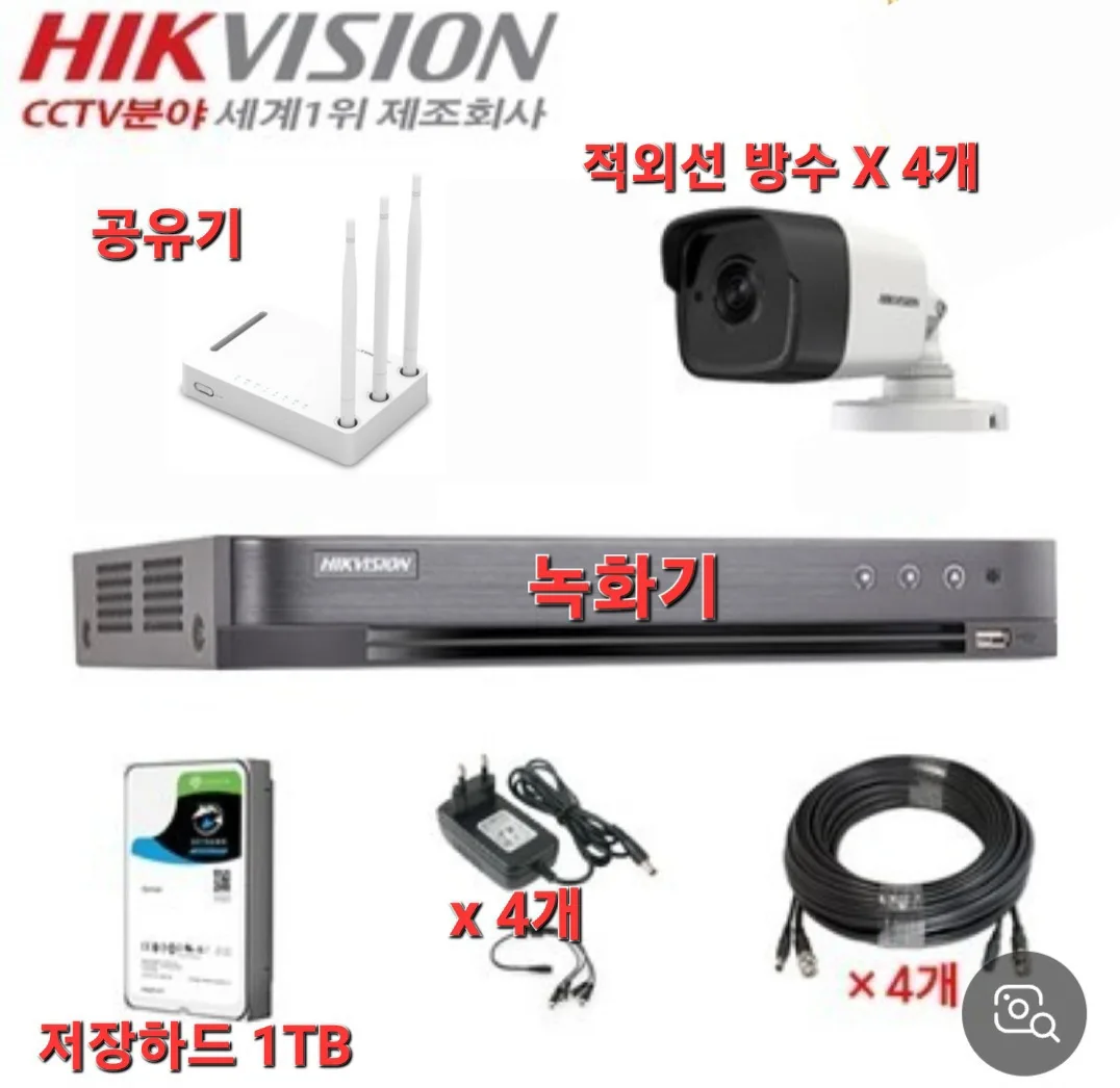 (중고)하이크비젼 cctv. 풀세트 13만에 전부드립니다.
