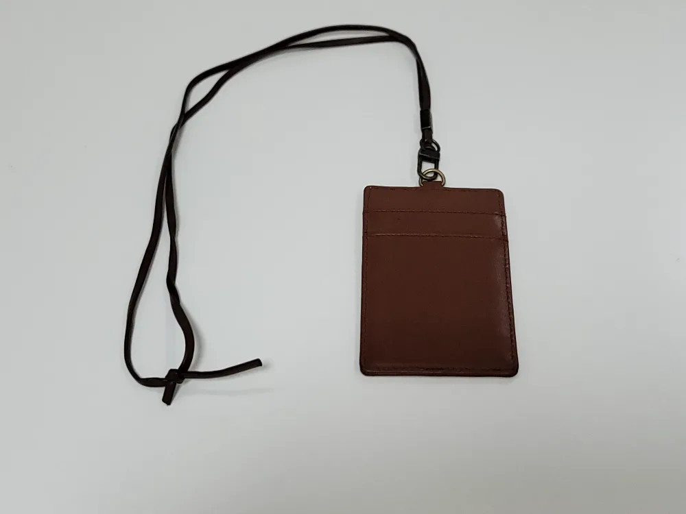 카드 목걸이 소가죽 중고
