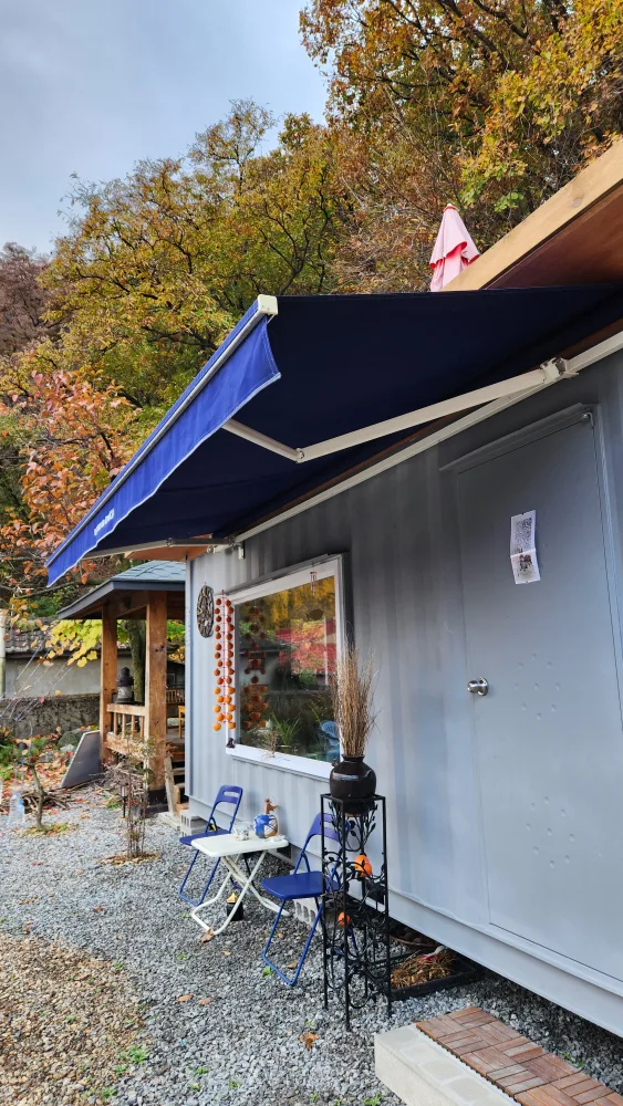 어닝 325×200. 청색. 상태 A급