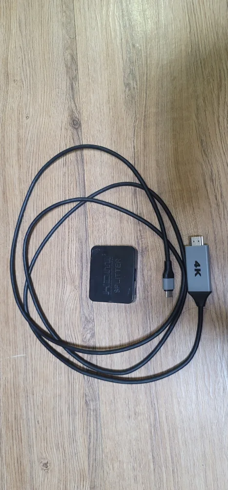 [중고] HDMI케이블(C타입) 및 분배기