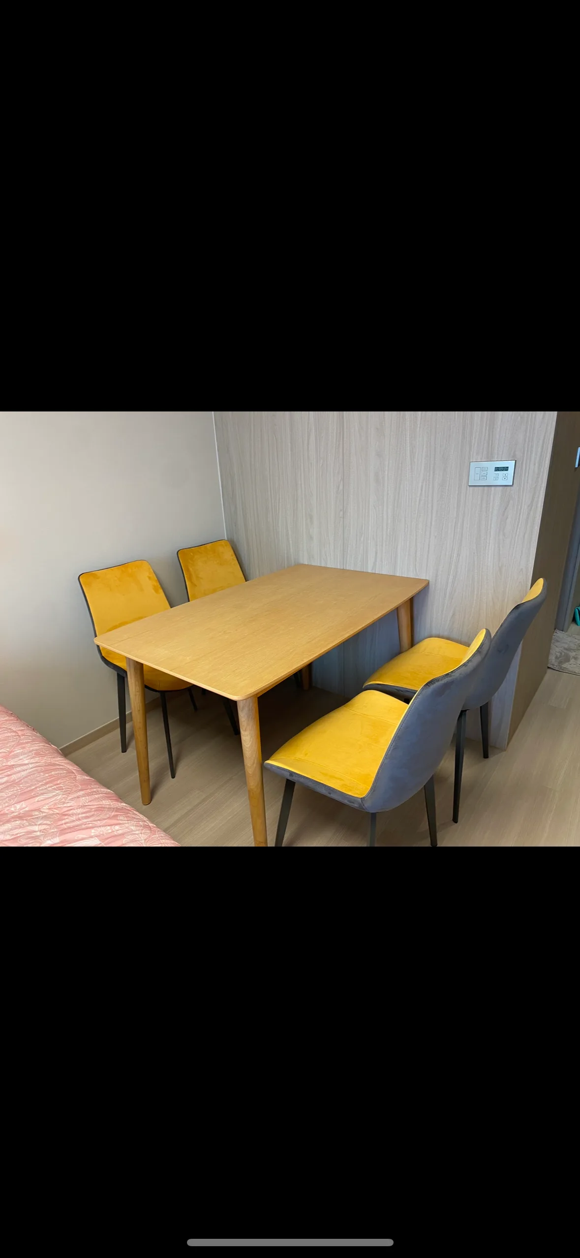 오크원목식탁4인 + 의자4개