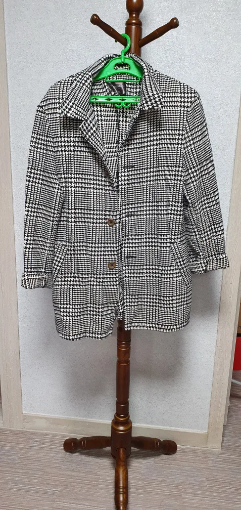 체크무늬 자켓(66~77)XL