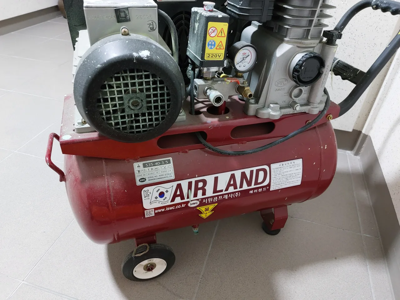 3.5 콤프레샤 서원 중고판매