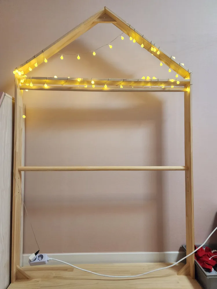 2단 원목 유아행거