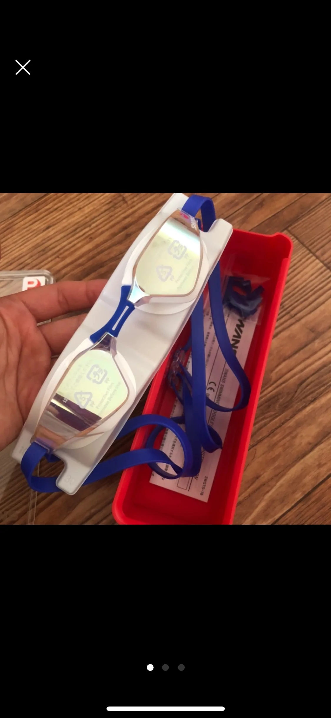 스완스 발키리 미러 선수용 수경