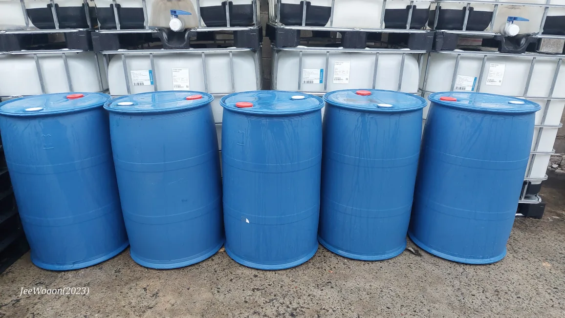 플라스틱 200리터 중고 드럼