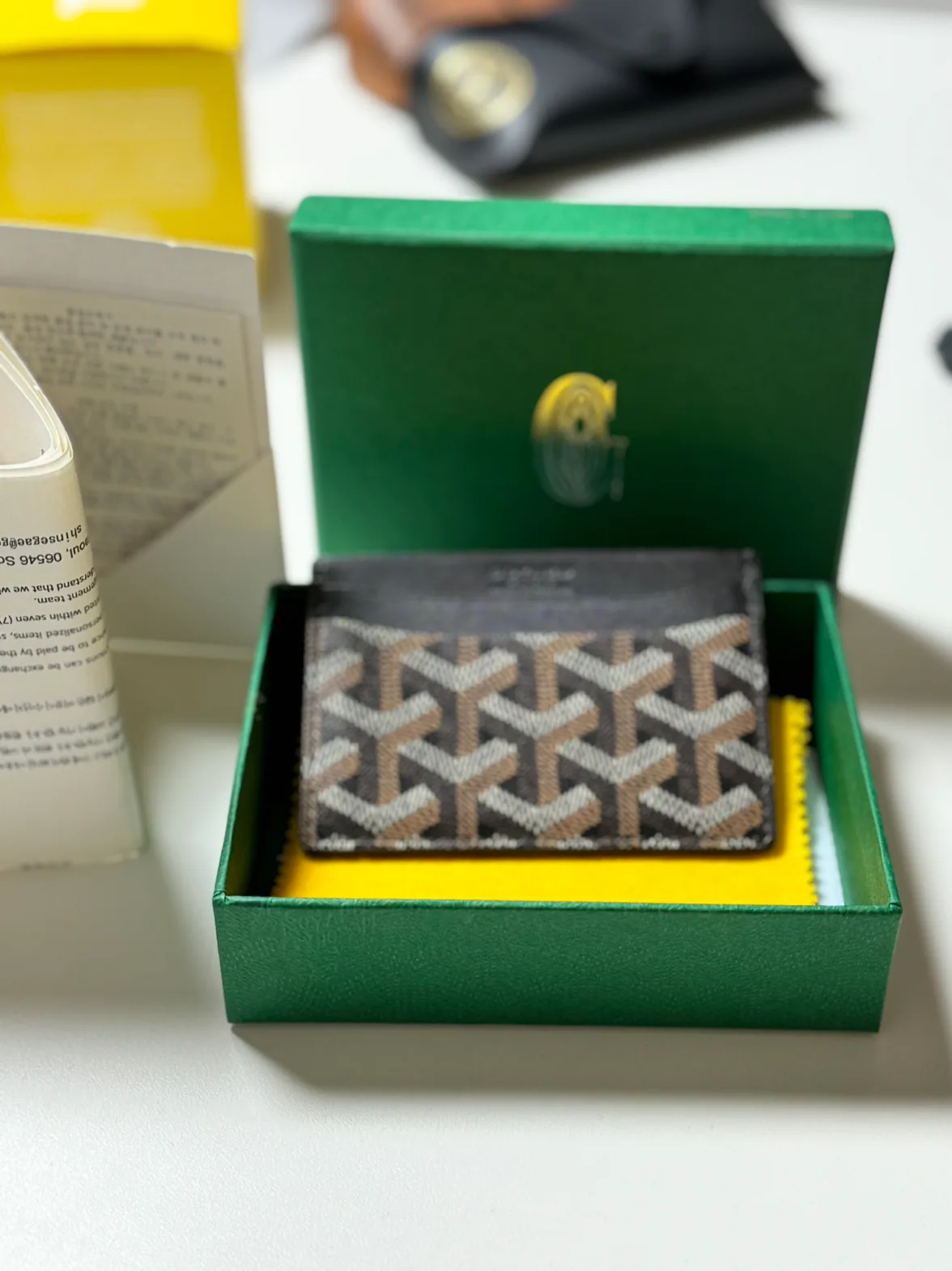 고야드 카드지갑 (중고품) 사용감있지만 깨끗