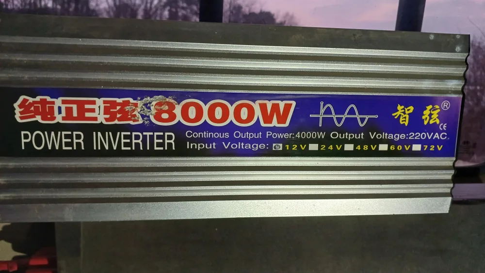 인버터12v차량용 Ac4000w  4키로볼트전력