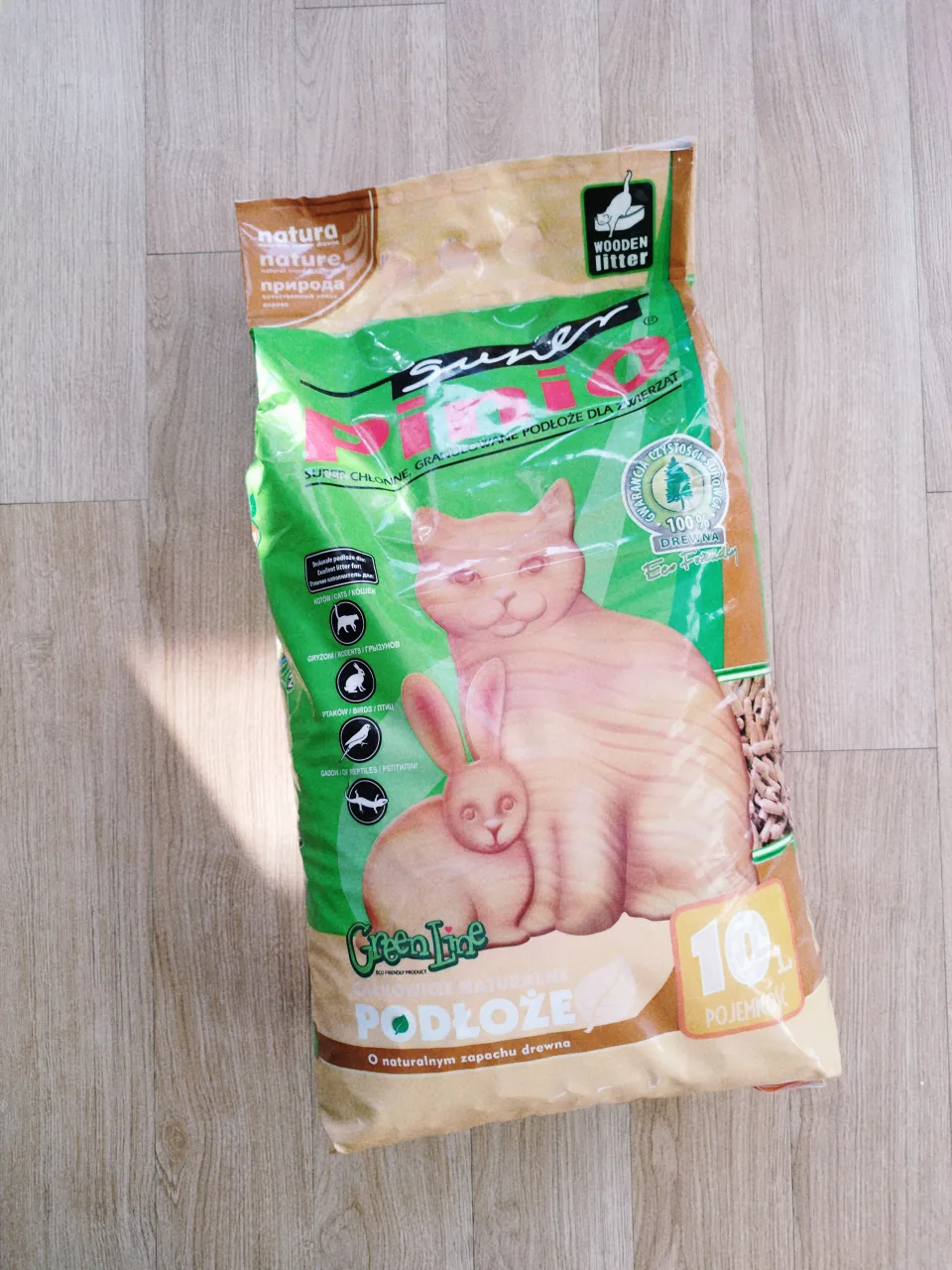 슈퍼피니오 우드펠렛 고양이모래 10L