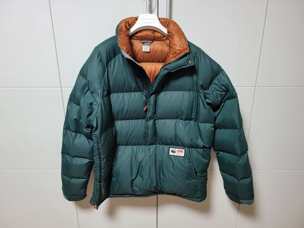랩 rab 킨더스모크 아노락 패딩 중고 재팬사이즈XXL