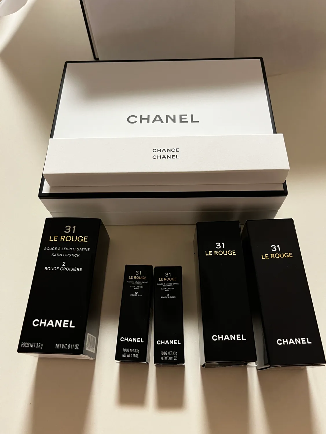 샤넬 뷰티 르 루쥬 31 립스틱 키트 세트 (새상품/박스,쇼핑백 포함)