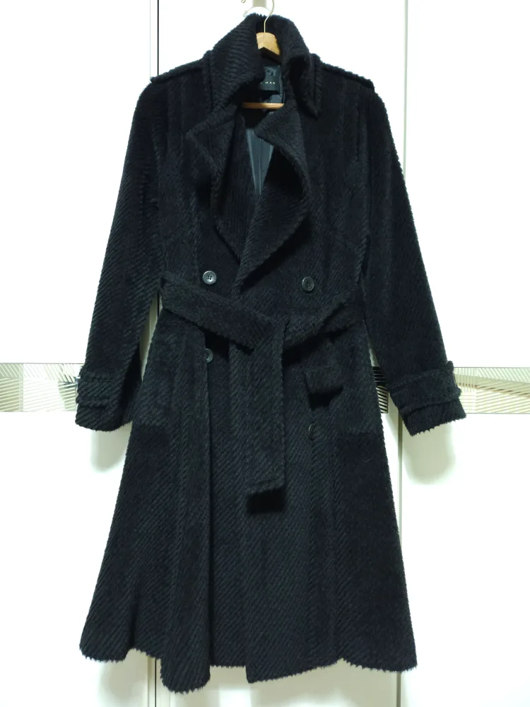 미샤 알파카 진네이비 코트