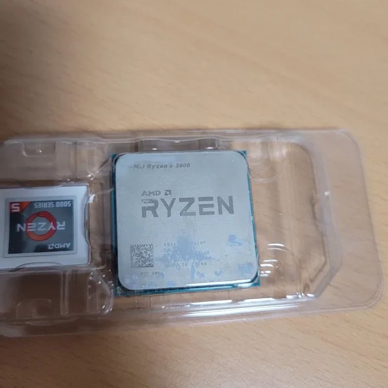 cpu 라이젠5 2600(중고) +기본쿨러(새상품)